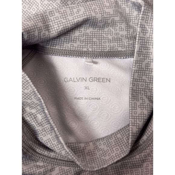 Galvin Green Shirt XL Mens Gray Mock Neck Thermal Base Layer Half Moon Golf - Picture 9 of 10
